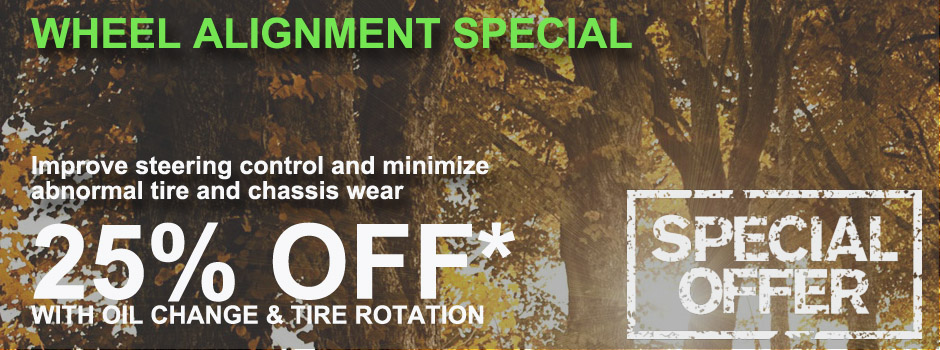 Wheel Alignment Special Wheel Alignment Special